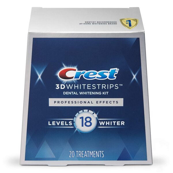 Crest 3D No Slip Whitestrips Professional Effects Teeth Whitening Kit 20 ea