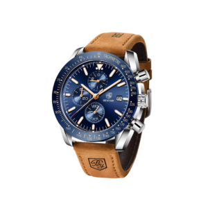 BENYAR Classic Fashion Elegant Chronograph Watch Casual Sport Leather Band Mens Watches