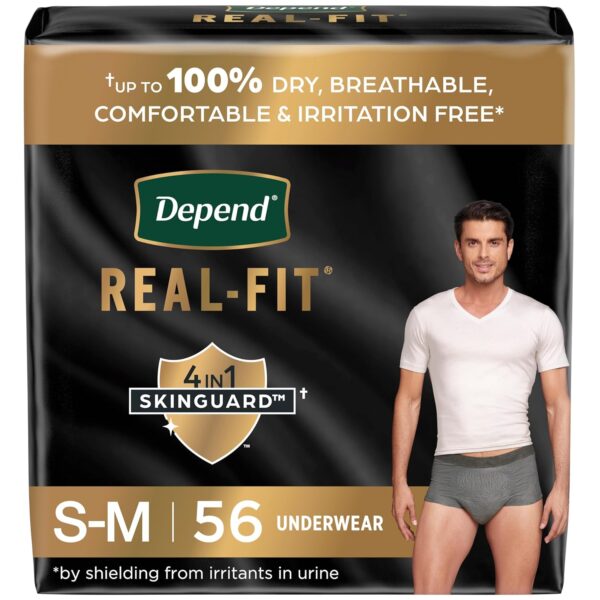 Depend Real Fit Incontinence Briefs for Men