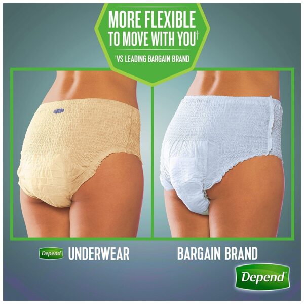 Depend FIT-FLEX Incontinence Underwear for Women - Image 2