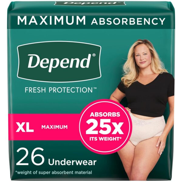 Depend FIT-FLEX Incontinence Underwear for Women