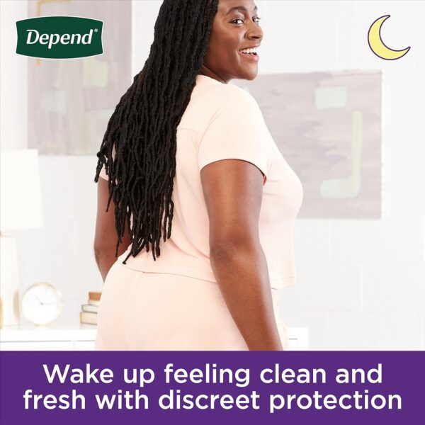 Depend Night Defense Incontinence Overnight Underwear for Women - Image 4