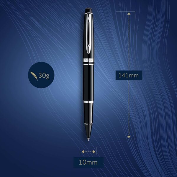 WATERMAN Expert Black, Rollerball Pen with Fine Black refill - Image 3