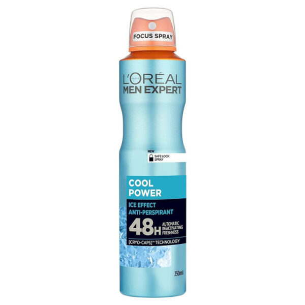 L'Oreal Paris Men Expert Cool Power 48H Anti-Perspirant Ice-Effect Spray Deodorant