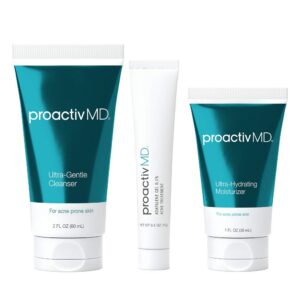 ProactivMD Adapalene Gel Acne Kit - with Adapalene Gel Acne Treatment, Green Tea Face Cleanser, and Moisturizer with Hyaluronic Acid- 30 Day Kit