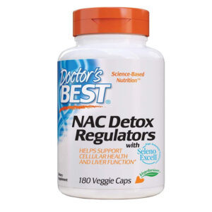 Doctor's Best Nac Detox Regulators with seleno excell 180 Veggie Caps