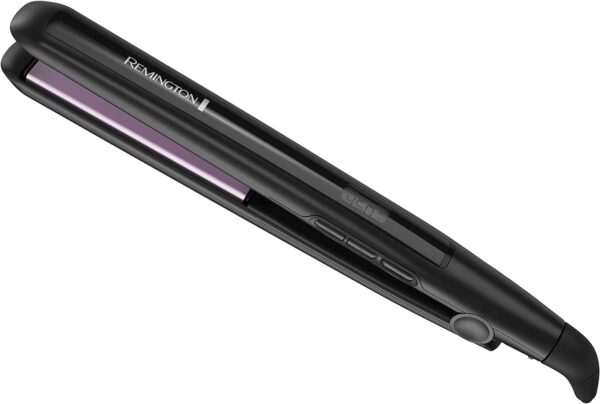 Remington 1" Flat Iron, Hair Straightener with Anti-Static Technology, 30-Second Heat Up & 60 Minute Auto Shut-off, 30% Longer Ceramic Floating Plates, Titanium + Ceramic Coating