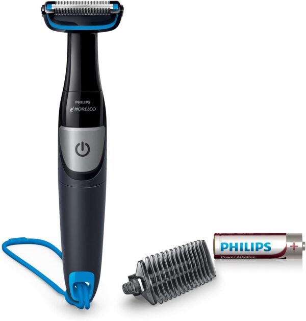 Philips Norelco Bodygroom Series 1100, BG1026/60, Showerproof Body Hair Trimmer and Groomer for Men