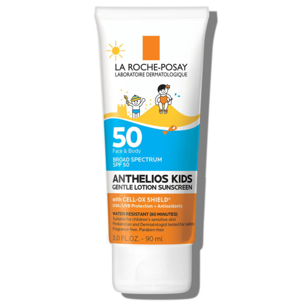 La Roche Posay Anthelios Kids Gentle Lotion Sunscreen Spf 50 | Broad Spectrum Spf + Antioxidants | Sunscreen For Kids | Octinoxate & Oxybenzone-Free | Pediatrician Tested | Non Comedogenic | Oil Free