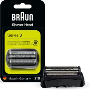 Braun Series 3 Electric Shaver Replacement Head - 21B - Compatible with Electric Razors 300s, 310s, 3010BT