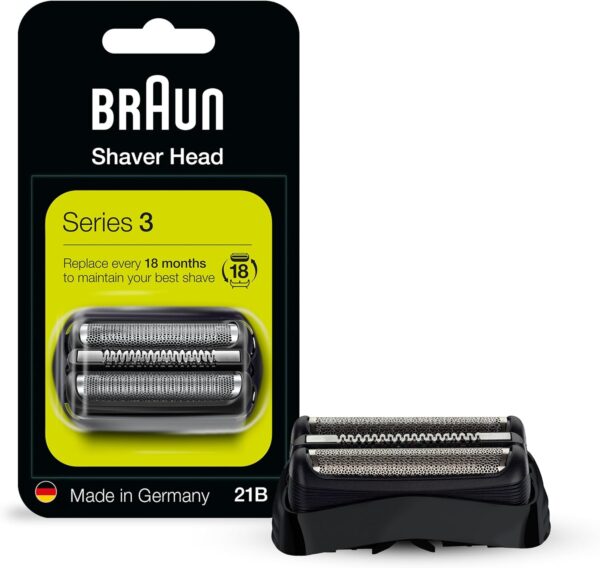 Braun Series 3 Electric Shaver Replacement Head - 21B - Compatible with Electric Razors 300s, 310s, 3010BT