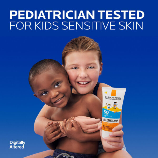 La Roche Posay Anthelios Kids Gentle Lotion Sunscreen Spf 50 | Broad Spectrum Spf + Antioxidants | Sunscreen For Kids | Octinoxate & Oxybenzone-Free | Pediatrician Tested | Non Comedogenic | Oil Free - Image 2