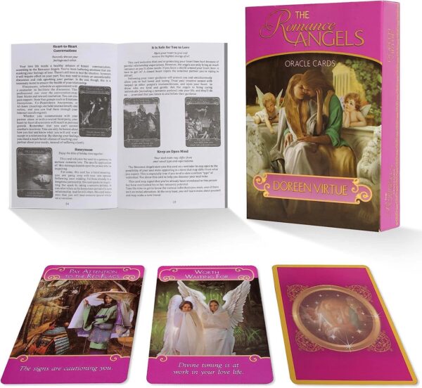 Gayrrnel Tarot Cards for Beginners, 44 Romance Angel Oracle, Handmade, Ideal for Learning, Doreen Virtue's Rare Out of Print Set