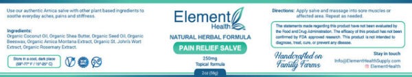 Element Health Topical Salve - Natural Herbal Formula