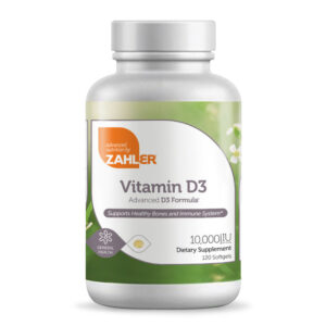 Zahler's Vitamin D3 Softgels 10 000 Iu General Health 120 Softgels