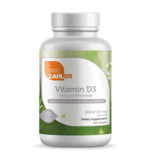 Zahler's Vitamin D3 Softgels 1000 Iu General Health 250 Softgels