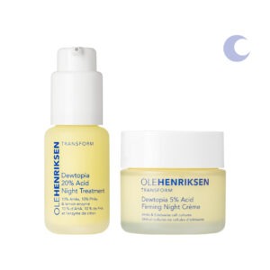 Olehenriksen Dewtopia Nighttime Duo 5% Acid Firming Night Creme & 20% Acid Night Treatment