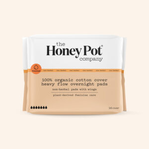 Honey Pot Organic Cotton Cover Non Herbal Heavy Pads With Wings