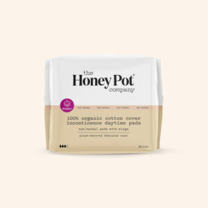 Honey Pot Organic Cotton Cover Non Herbal Daytime Pads With Wings