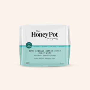 Honey Pot Organic Cotton Cover Non-Herbal Super Pads With Wings