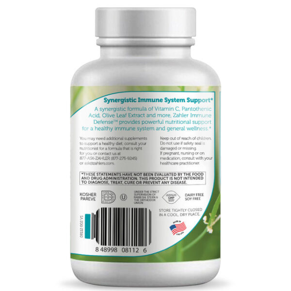 Zahler's Immune Defense Immune System Support 120 Capsules - Image 2