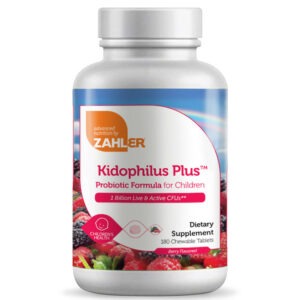 Zahler's Kidophilus Plus Childrens Health 180 Chewable Tablets