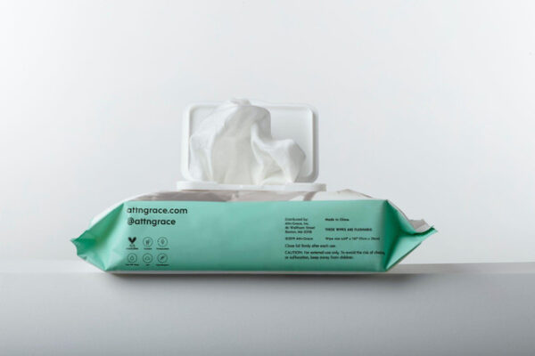 Attn Grace Organic Flushable Wipes - Image 2