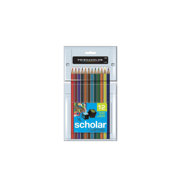 Prismacolor 92804 Scholar Colored Pencils, 12-Count,Assorted