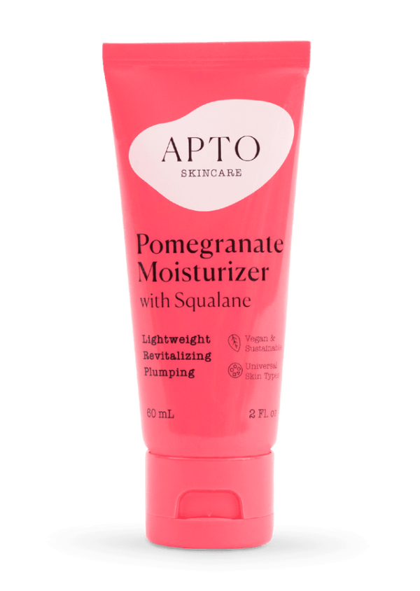 Apto Skincare Pomegranate Moisturizer With Squalane, Lightweight Antioxidant Lotion