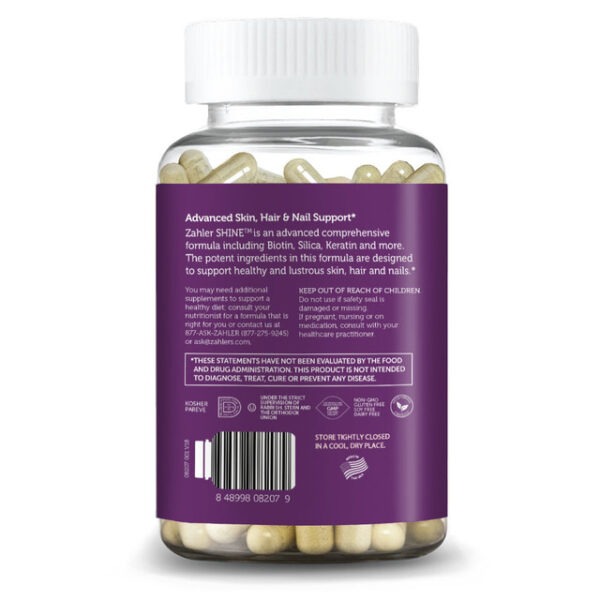 Zahler's Shine Advanced Health 120 Capsules - Image 2