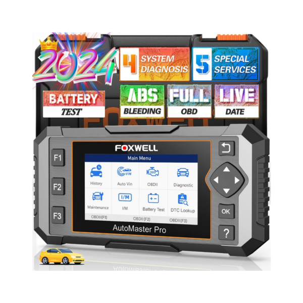 2024 Newest FOXWELL NT614 Elite OBD2 Scanner with 5 Resets ABS