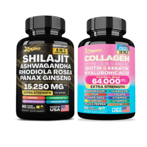 Zoyava Empower Beauty & Vitality: Shilajit Shilastrength Blend & Cosmic Collagen Fusion