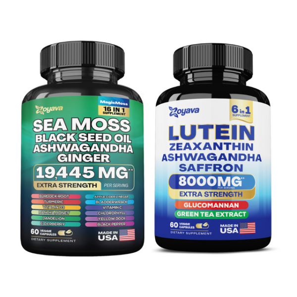 Zoyava Visionary Wellness Fusion: Sea Moss & Sightshield Lutein Power Bundle