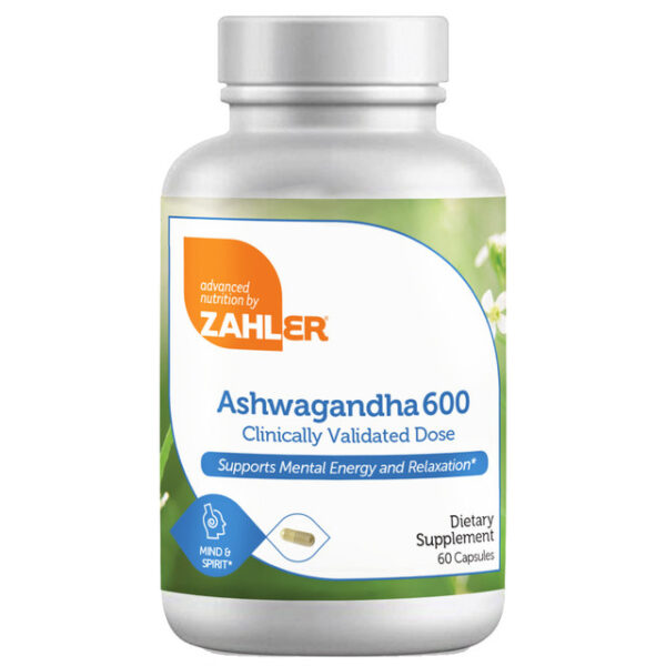 Zahler's Ashwagandha 600 Mind Spirit 60 Capsules