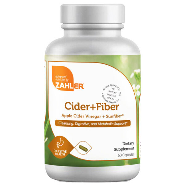 Zahler's Cider+Fiber Digestive Health 60 Capsules