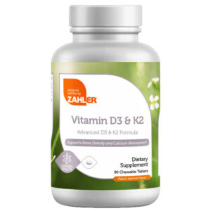 Zahler's Vitamin D3 & K2 General Health 90 Tablets