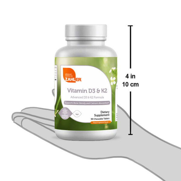 Zahler's Vitamin D3 & K2 General Health 90 Tablets - Image 5