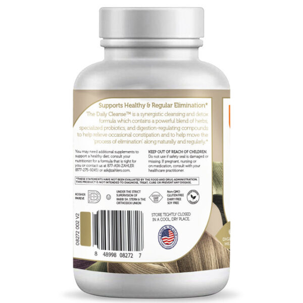 Zahler's The Daily Cleanse Digestive Health 60 Capsules - Image 5