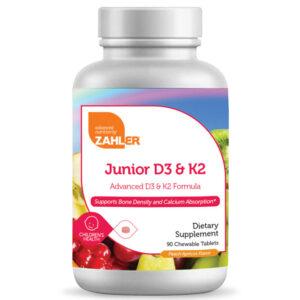 Zahler's Junior D3 & K2 Childrens Health 90 Tablets