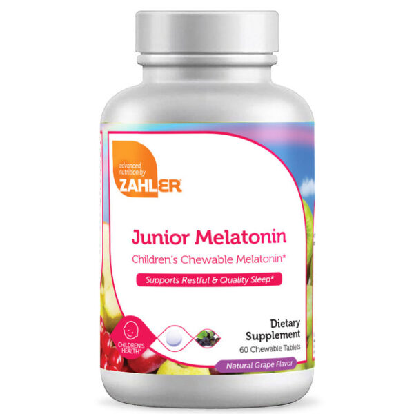 Zahler's Junior Melatonin Childrens Health 60 Chewable Tablets