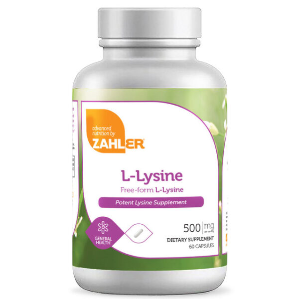 Zahler's L-Lysine General Health 60 Capsules