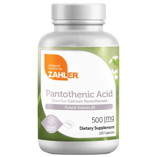 Zahler's Pantothenic Acid General Health 120 Capsules