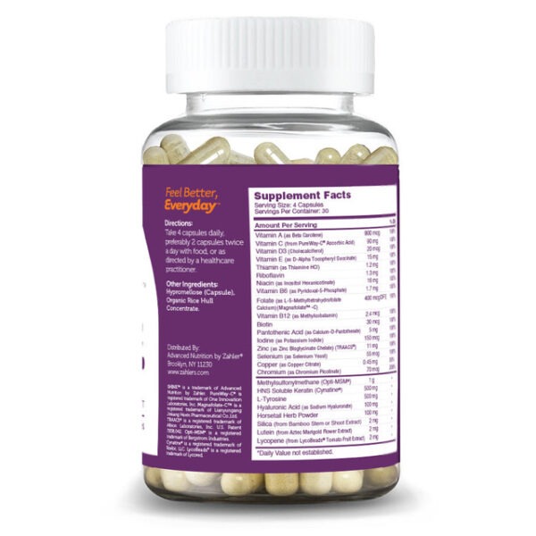 Zahler's Shine Advanced Health 120 Capsules - Image 3