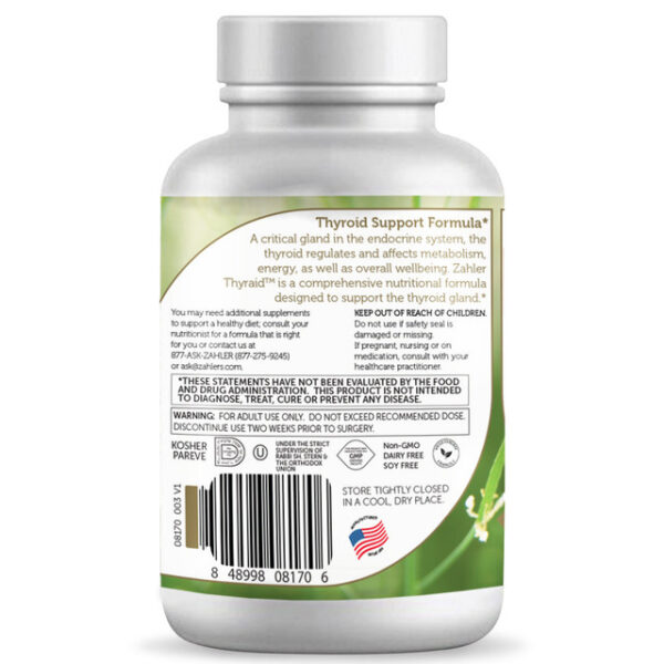 Zahler's Thyraid Advanced Health 60 Capsules - Image 2