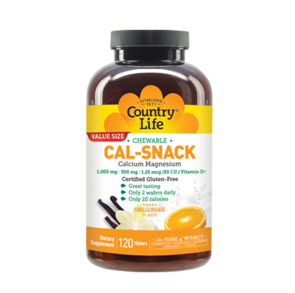 Country Life Chewable Cal-Snack, Calcium-Magnesium