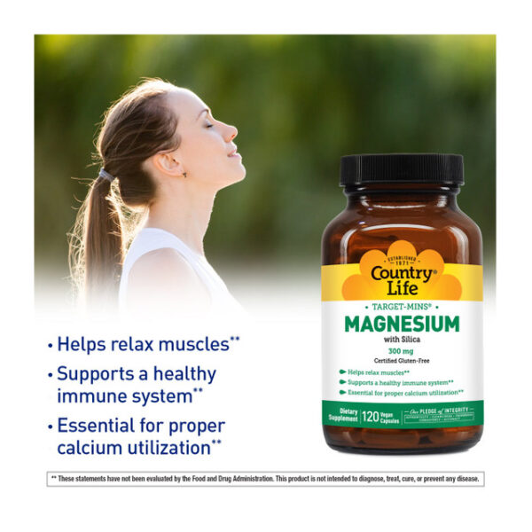 Country Life Target-Mins Magnesium Caps 300mg (60 capsule) - Image 3