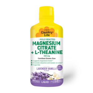 Country Life Magnesium Citrate + L Theanine liquid 32oz