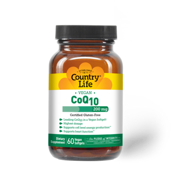 Country Life Vegan CoQ10 200 mg