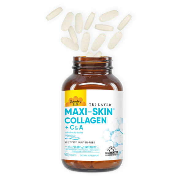 Country Life Maxi-Skin Collagen + C&A Tablets - Image 2