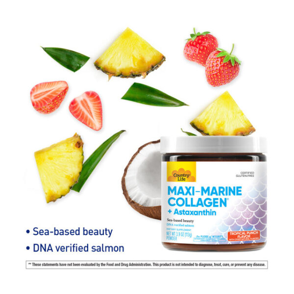 Country Life Maxi-Marine Collagen + Astaxanthin - Image 3